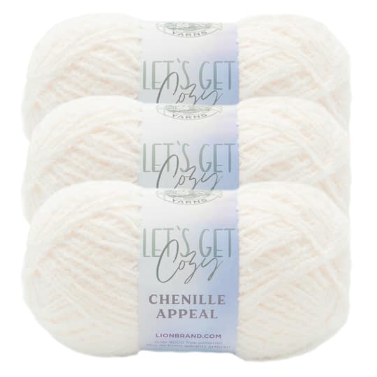 3 Pack Lion Brand® Chenille Appeal Yarn
